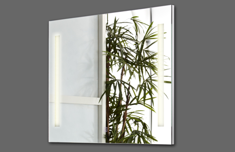 Slimline 90-70, spejl med LED