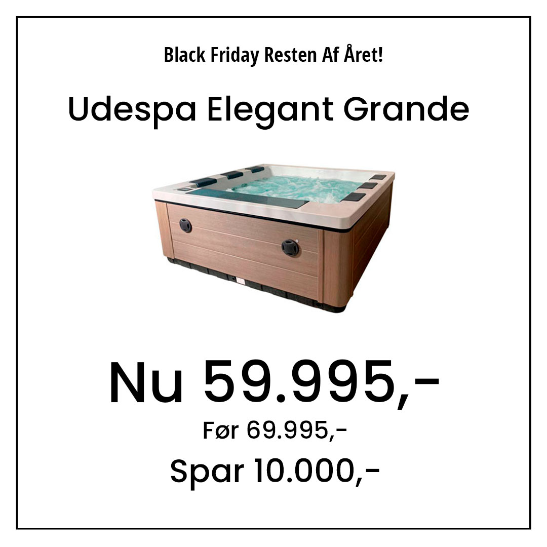 Udespa Elegant Grande Før 69.995,- Nu 59.995,- Spar 10.000,-