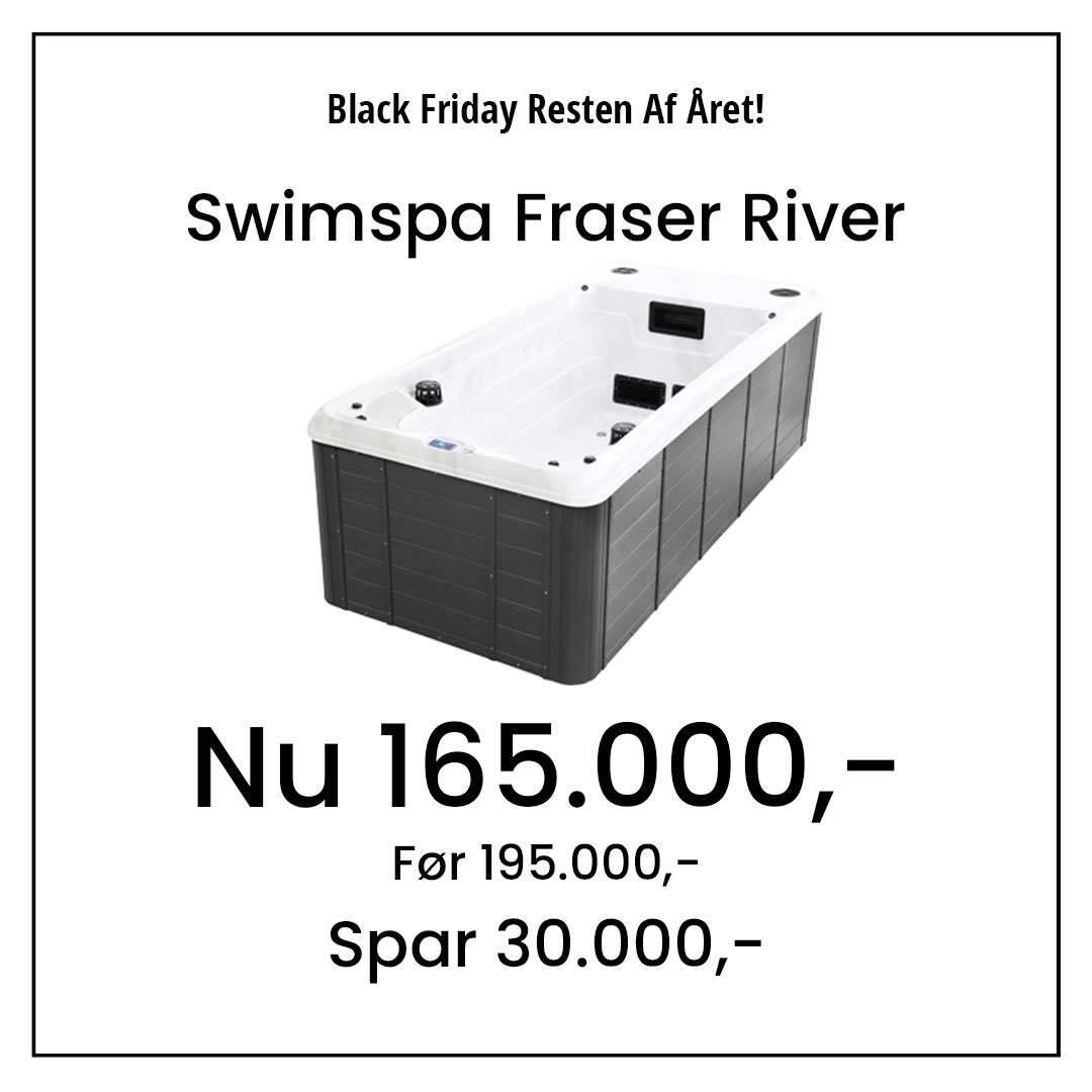 Swimspa Fraser River Før 195.000,- Nu 165.000,- Spar 30.000,-