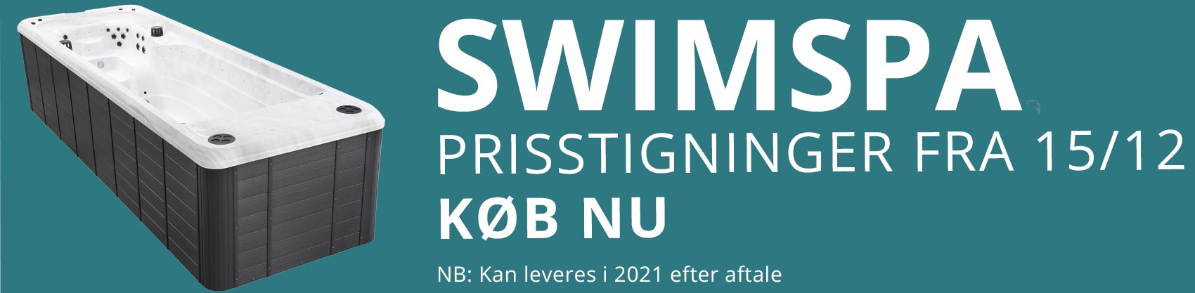 Swimspa: Spa og pool med svømmetræner. Hjemmeluksus året rundt …