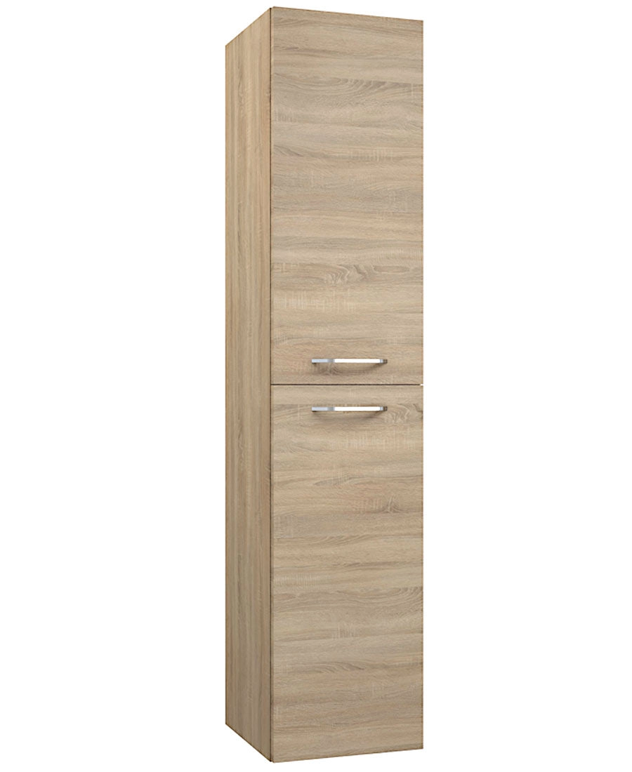 Clara højskab med to døre til badeværelset, eg, fra SPA Kompagniet.