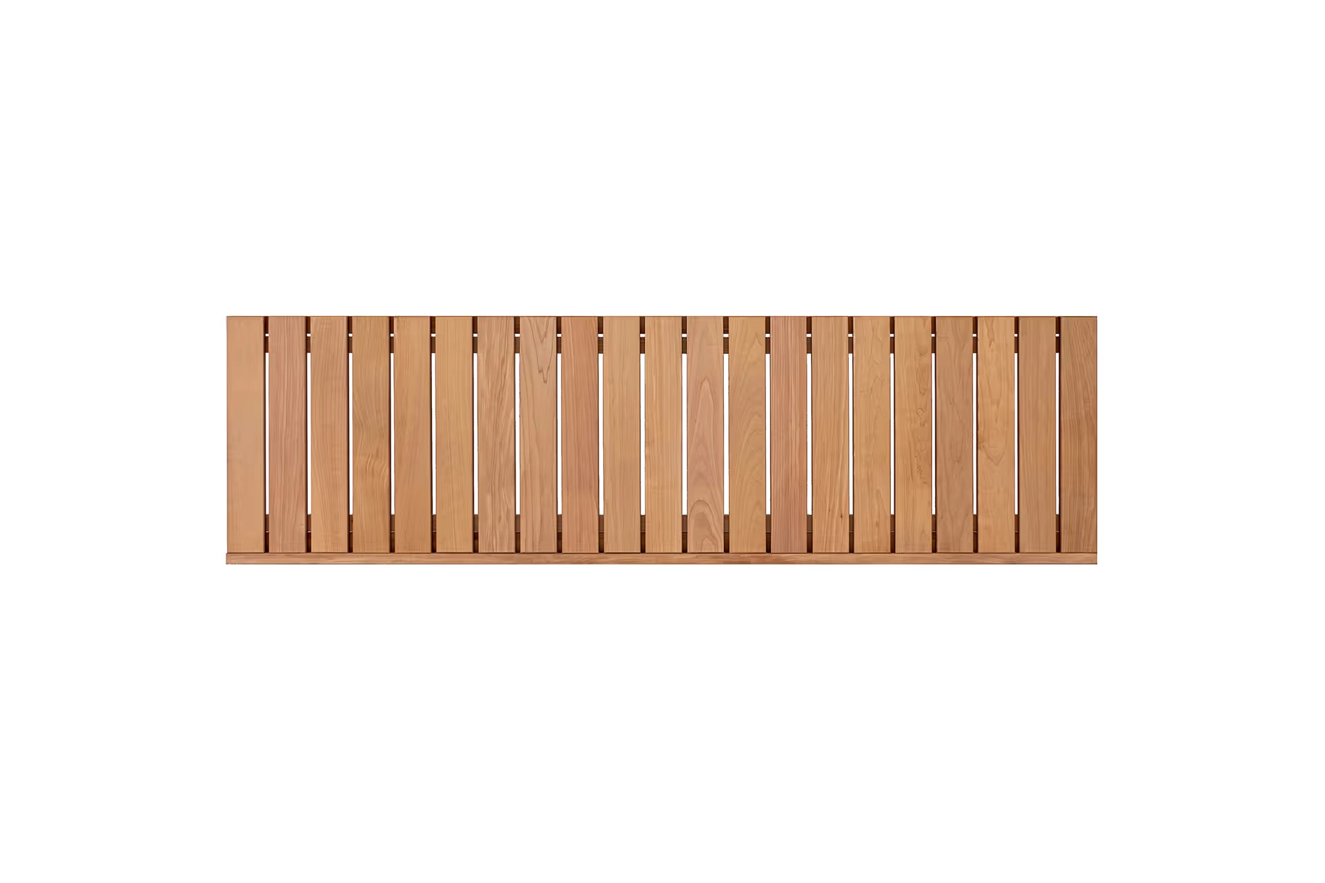 6116 Nordkap saunabænk, 200 x 40 cm i termoasp til sauna selvbyg. Topbillede. | SPA Kompagniet