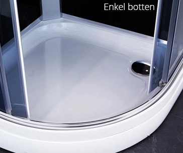Enkeltbund i ART 90R brusekabine fra SPA Kompagniet.