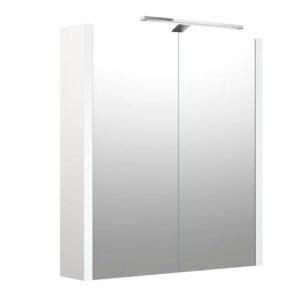 5485 Clara spejlskab 60x65 med eludtag og LED lys. Fra SPA Kompagniet