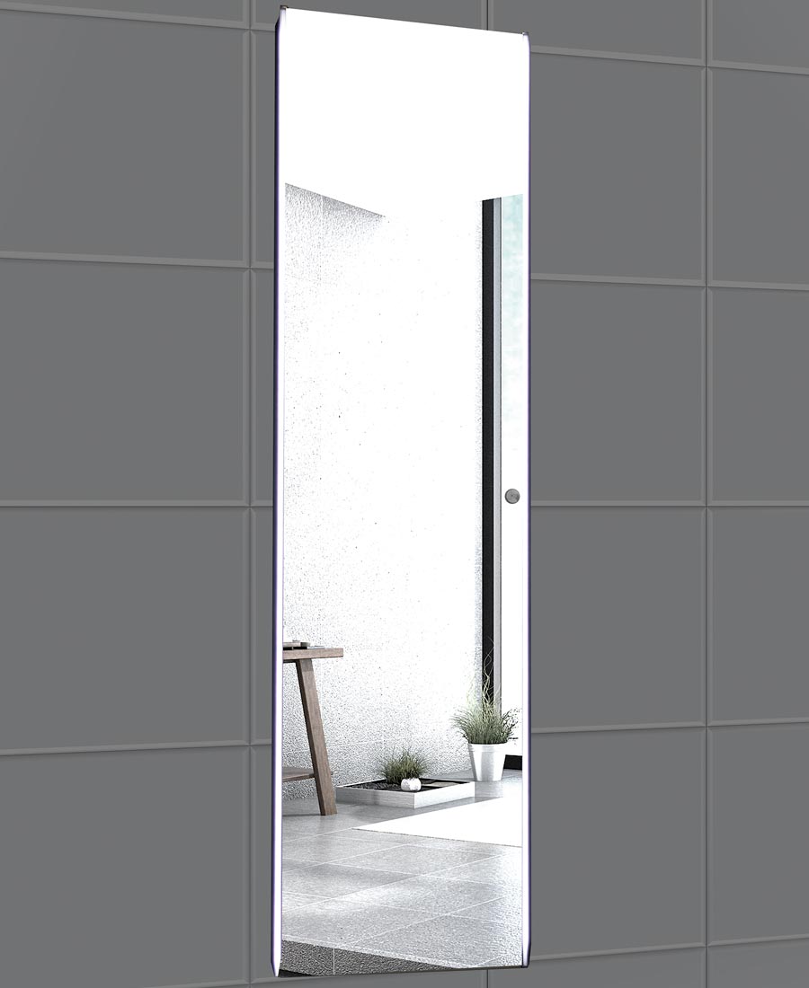 5422 Dreamlike vertikal spejl 155×42 cm. med LED lys. Fra SPA Kompagniet