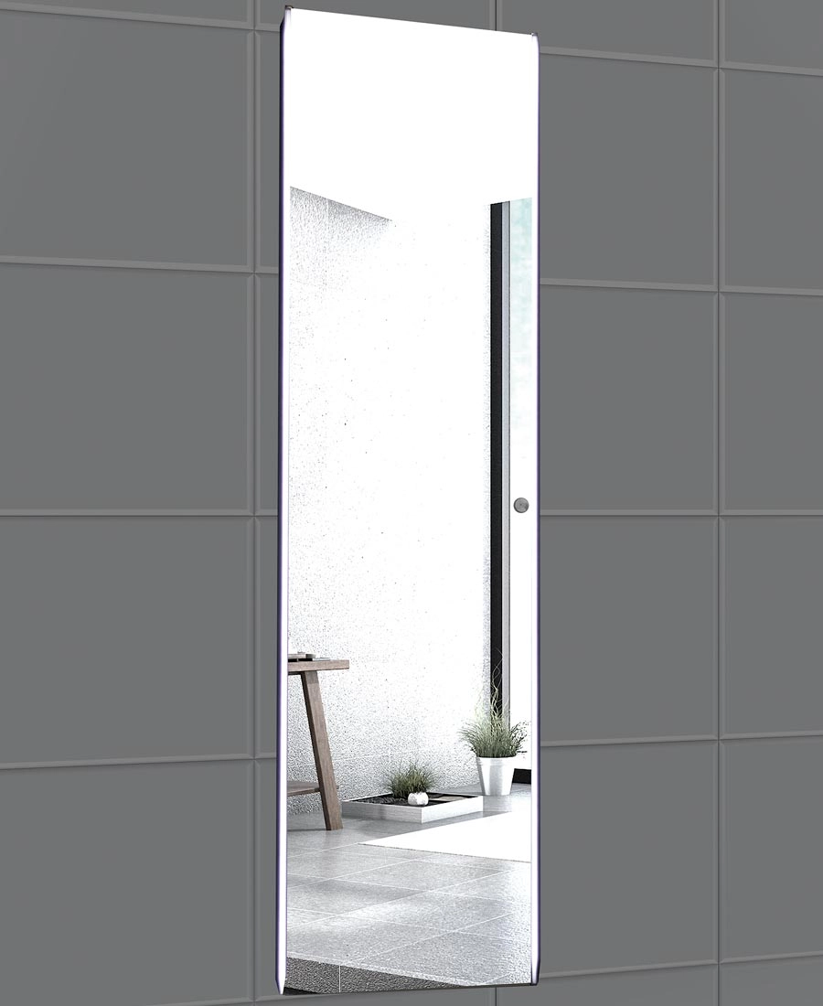 5422 Dreamlike vertikal spejl 155×42 cm. med LED lys. Fra SPA Kompagniet