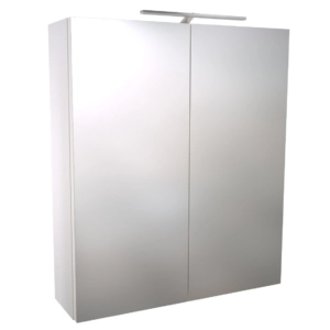 5457 Scandic spejlskab 80x70 med eludtag og LED lys. Fra SPA Kompagniet
