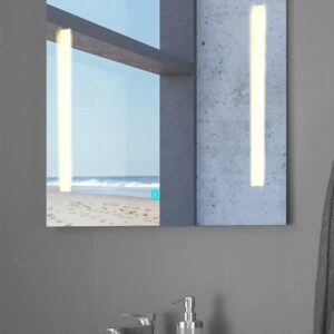 5415 Slimline spejl 80x60 cm. med LED lys. Fra SPA Kompagniet