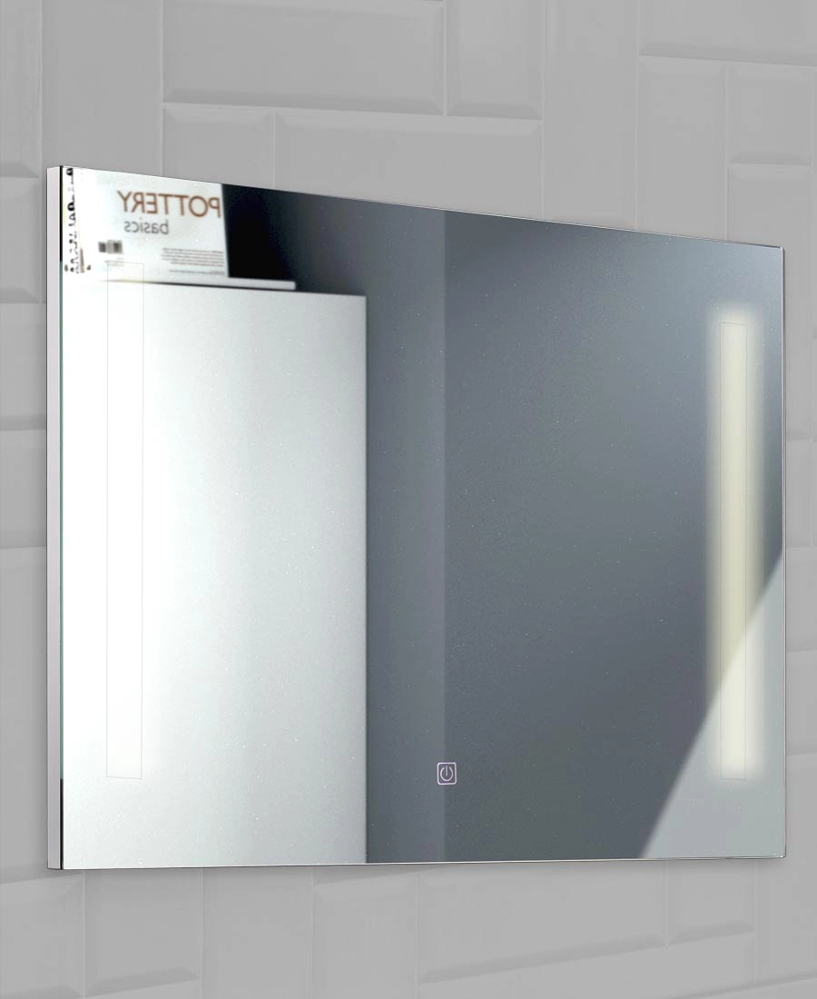 5416 Slimline spejl 90x70 cm. med LED lys. Fra SPA Kompagniet.