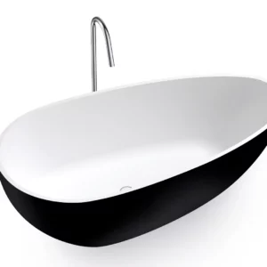 Matsort Rimini RockSolid stenbadekar, 165 cm fra SPA Kompagniet