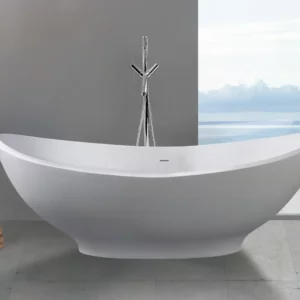 Toscana RockSolid stenbadekar i badeværelsesmiljø. Fra SPA Kompagniet.