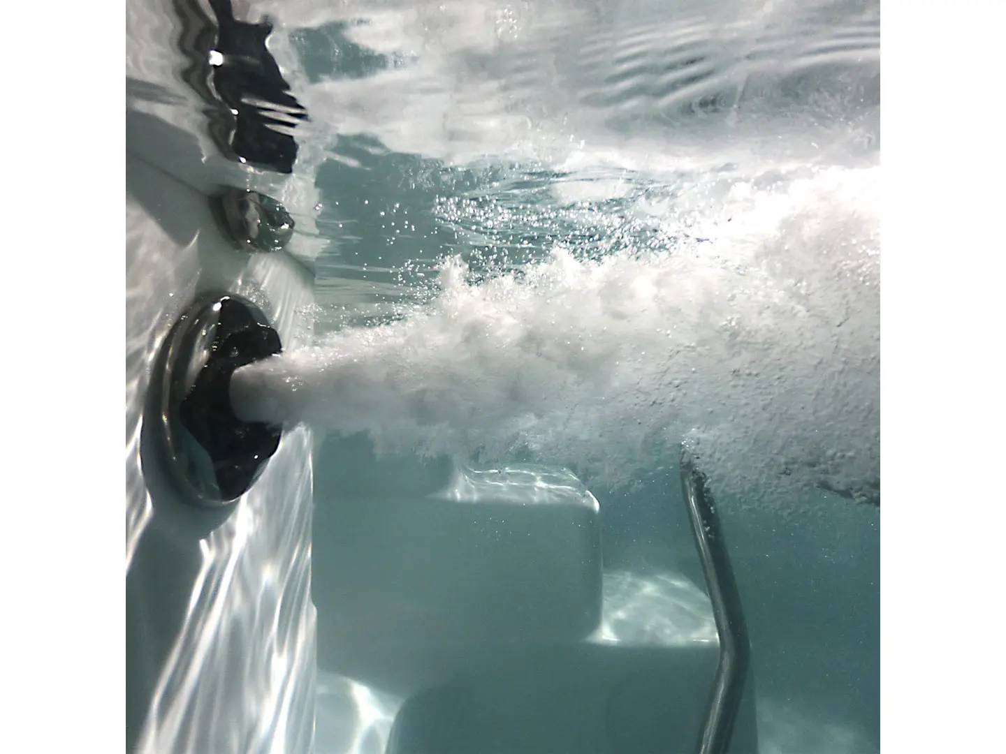 Løbemodstands-dyse i swimspa Aqua Coache. | SPA Kompagniet