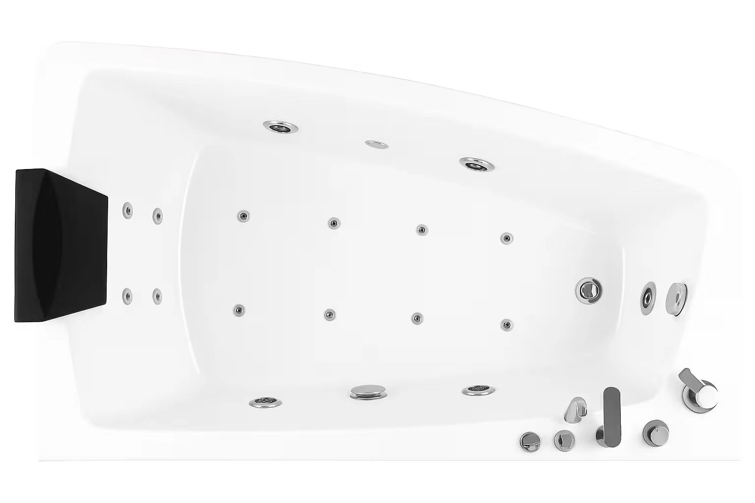 Topbillede af 1028 Dynamic 151 cm spabad, højredrejet | SPA Kompagniet