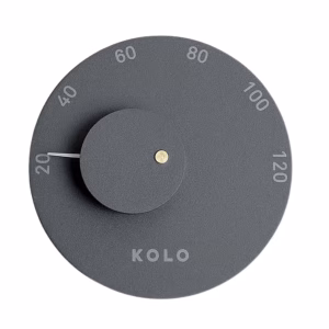 6442 Kolo termometer type 2 i sort, til sauna. |SPA Kompagniet