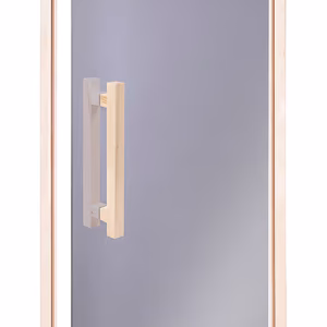 6444 Selvlukkende saunadør Comfort Grå, termoasp 90 x 210 cm. | SPA Kompagniet