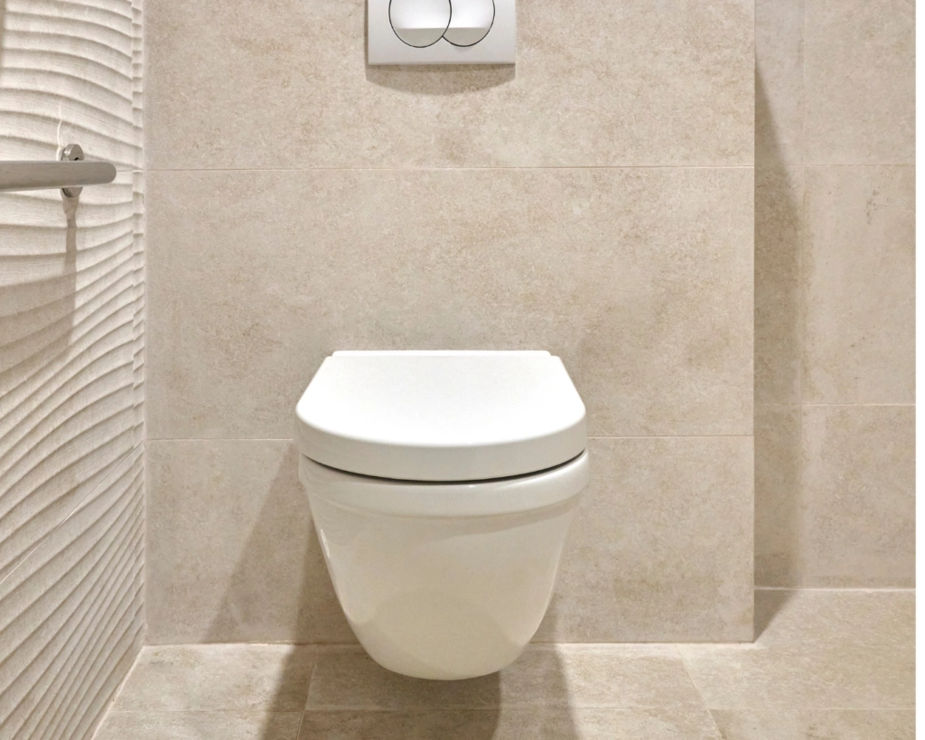 Væghængt toilet til badeværelset