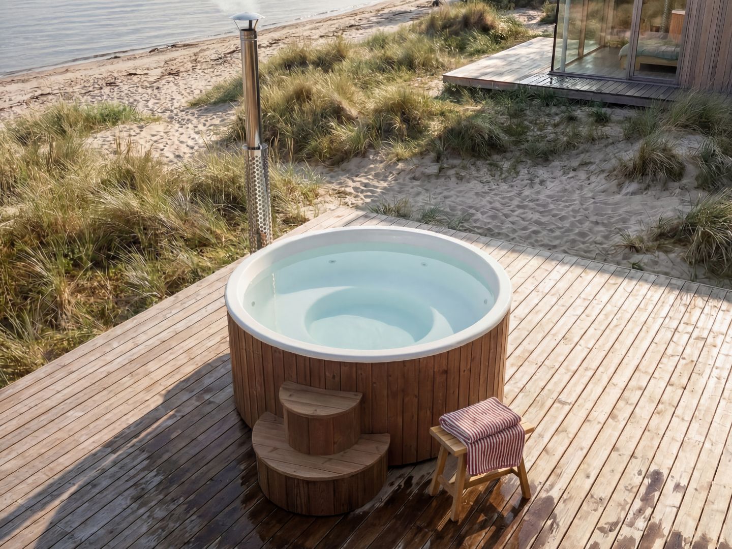 Kattegat Vildmarksbad - hvid - Billede 3