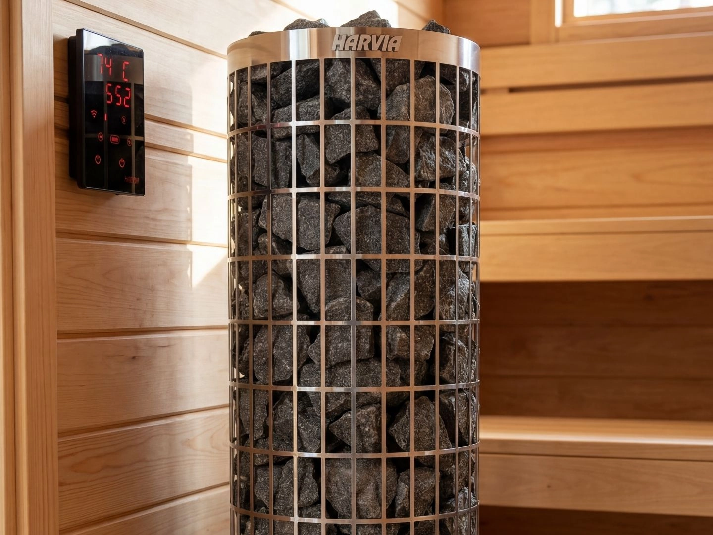 Harvia Cilindro 6.8 kW saunaovn med WiFi - Billede 2