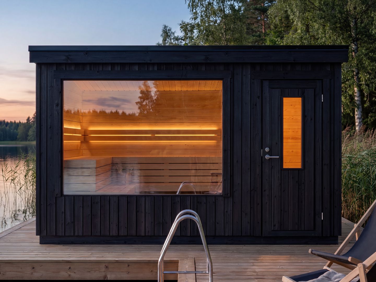 Skærgården udendørs sauna med forrum - Billede 3