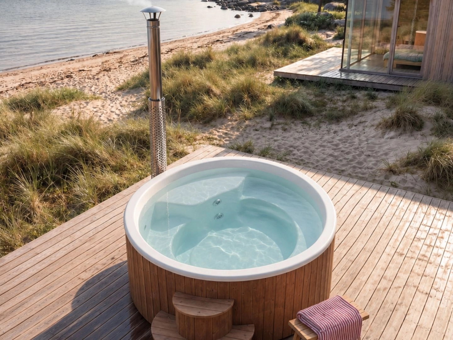 Kattegat Vildmarksbad - hvid - Billede 3